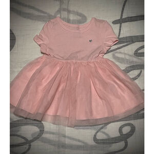 Carter's Casual Dress 3 Months Pink tutu princess with Silver Heart